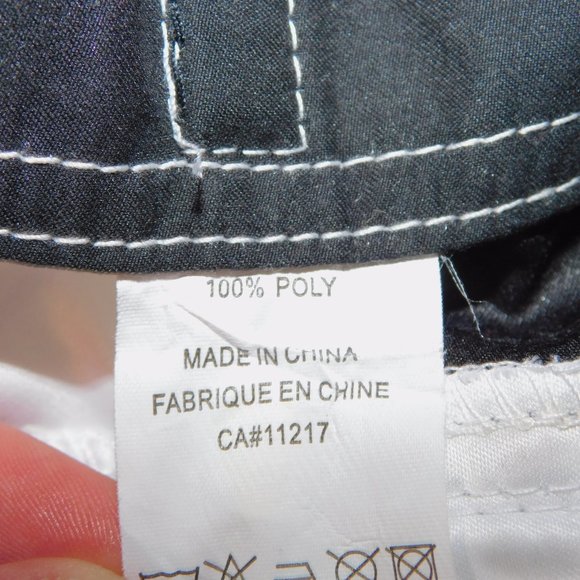 O'neill Mens 38 White Black Blue Check Plaid Unlined Board Shorts - Picture 5 of 12